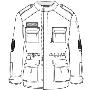 Moldes de confeccion para HOMBRES Camperas Parka 9305